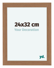 Como MDF Marco de Fotos 24x32cm Nogal Claro Delantera Tamano | Yourdecoration.es