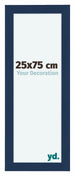 Como MDF Marco de Fotos 25x75cm Azul Oscuro Barrido Delantera Tamano | Yourdecoration.es