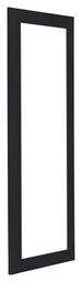Como MDF Marco de Fotos 25x75cm Negro Grano de Madera Delantera Oblicuo | Yourdecoration.es