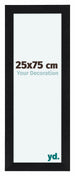 Como MDF Marco de Fotos 25x75cm Negro Mate Delantera Tamano | Yourdecoration.es