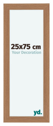 Como MDF Marco de Fotos 25x75cm Nogal Claro Delantera Tamano | Yourdecoration.es