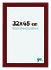 Como MDF Marco de Fotos 32x45cm Vino Tinto Barrido Delantera Tamano | Yourdecoration.es