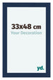 Como MDF Marco de Fotos 33x48cm Azul Oscuro Barrido Delantera Tamano | Yourdecoration.es