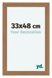 Como MDF Marco de Fotos 33x48cm Nogal Claro Delantera Tamano | Yourdecoration.es