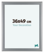 Como MDF Marco de Fotos 36x49cm Plateado Mate Delantera Tamano | Yourdecoration.es