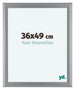 Como MDF Marco de Fotos 36x49cm Plateado Mate Delantera Tamano | Yourdecoration.es