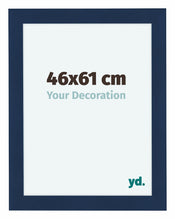Como MDF Marco de Fotos 46x61cm Azul Oscuro Barrido Delantera Tamano | Yourdecoration.es