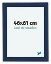 Como MDF Marco de Fotos 46x61cm Azul Oscuro Barrido Delantera Tamano | Yourdecoration.es