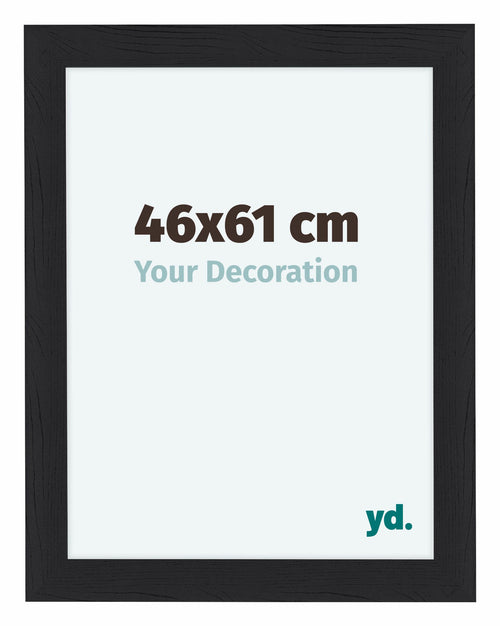 Como MDF Marco de Fotos 46x61cm Negro Grano de Madera Delantera Tamano | Yourdecoration.es
