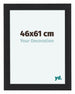 Como MDF Marco de Fotos 46x61cm Negro Grano de Madera Delantera Tamano | Yourdecoration.es