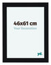 Como MDF Marco de Fotos 46x61cm Negro Muy Brillante Delantera Tamano | Yourdecoration.es