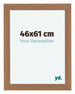 Como MDF Marco de Fotos 46x61cm Nogal Claro Delantera Tamano | Yourdecoration.es
