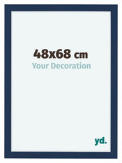 Como MDF Marco de Fotos 48x68cm Azul Oscuro Barrido Delantera Tamano | Yourdecoration.es