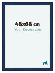 Como MDF Marco de Fotos 48x68cm Azul Oscuro Barrido Delantera Tamano | Yourdecoration.es