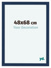 Como MDF Marco de Fotos 48x68cm Azul Oscuro Barrido Delantera Tamano | Yourdecoration.es