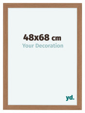 Como MDF Marco de Fotos 48x68cm Nogal Claro Delantera Tamano | Yourdecoration.es