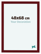 Como MDF Marco de Fotos 48x68cm Vino Tinto Barrido Delantera Tamano | Yourdecoration.es