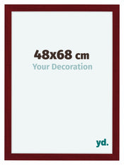 Como MDF Marco de Fotos 48x68cm Vino Tinto Barrido Delantera Tamano | Yourdecoration.es