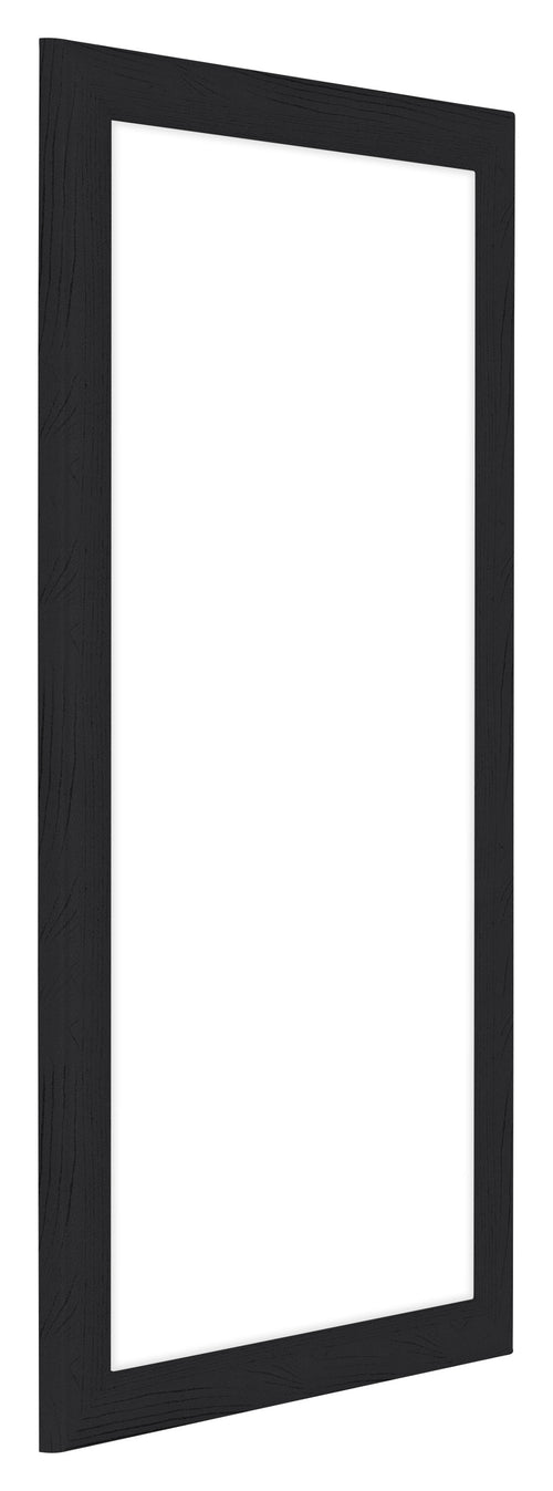 Como MDF Marco de Fotos 50x100cm Negro Grano de Madera Delantera Oblicuo | Yourdecoration.es