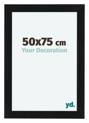 Como MDF Marco de Fotos 50x75cm Negro Mate Delantera Tamano | Yourdecoration.es