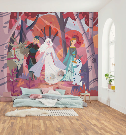 Disney Frozen Forest Friendship Interior Papel Pintado DX6 231 | Yourdecoration.es