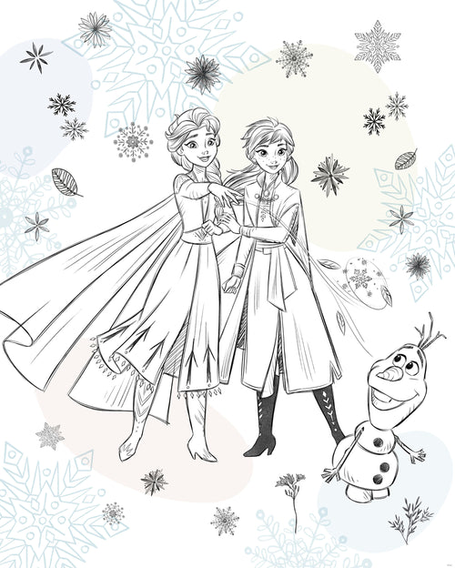 Disney Frozen Sketch Sisters Papel Pintado DX4 223 | Yourdecoration.es