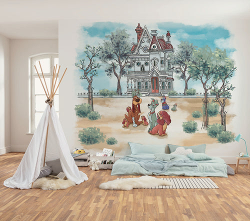 Disney Lady and the Tramp Sweet Home Interior Papel Pintado DX6 190 | Yourdecoration.es