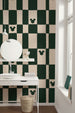 Disney Mickey Mouse Green Chess Interior Papel Pintado DX4 187 | Yourdecoration.es