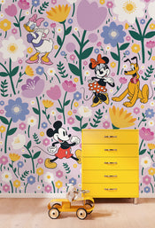 Disney Mickey Mouse and Minnie Mouse Botanical Spring Interior Papel Pintado DX4 175 | Yourdecoration.es