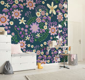 Disney Minnie Mouse Gardening Club Blue Interior Papel Pintado DX5 215 | Yourdecoration.es