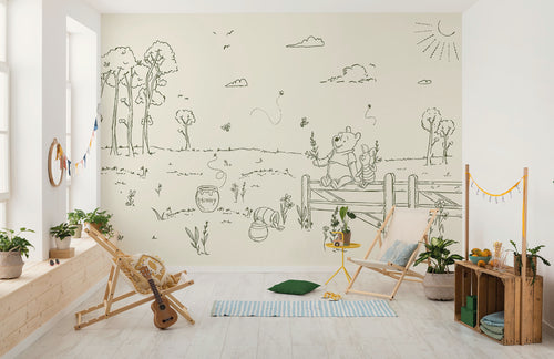 Disney Winnie the Pooh Bee at one with Nature Interior Papel Pintado DX8 193 | Yourdecoration.es