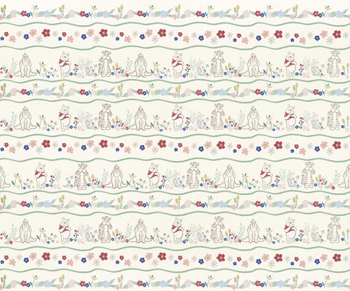 Disney Winnie the Pooh Friends In Garden Papel Pintado DX6 237 | Yourdecoration.es