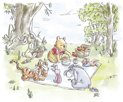 Disney Winnie the Pooh Nice for Picnics Papel Pintado DX6 217 | Yourdecoration.es