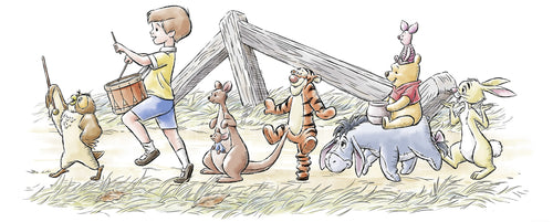 Disney Winnie the Pooh Walk along another Path Papel Pintado DX2 172 | Yourdecoration.es