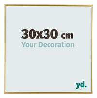 Evry Plástico Marco de Fotos 30x30cm Dorado Delantera Tamano | Yourdecoration.es