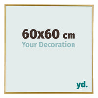 Evry Plástico Marco de Fotos 60x60cm Dorado Delantera Tamano | Yourdecoration.es