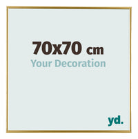 Evry Plástico Marco de Fotos 70x70cm Dorado Delantera Tamano | Yourdecoration.es