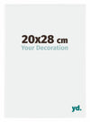 Evry Plastico Marco de Fotos 20x28cm Blanco muy brillante Parte delantera Tamano | Yourdecoration.es