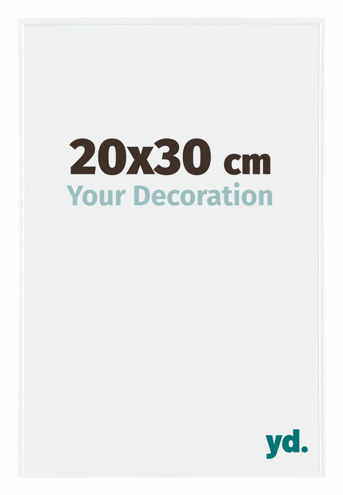 Evry Plastico Marco de Fotos 20x30cm Blanco muy brillante Parte delantera Tamano | Yourdecoration.es