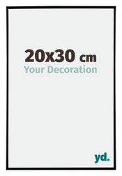 Evry Plastico Marco de Fotos 20x30cm Negro muy brillante Parte delantera Tamano | Yourdecoration.es