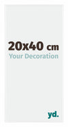 Evry Plastico Marco de Fotos 20x40cm Blanco muy brillante Parte delantera Tamano | Yourdecoration.es