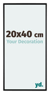 Evry Plastico Marco de Fotos 20x40cm Negro Mat Parte delantera Tamano | Yourdecoration.es