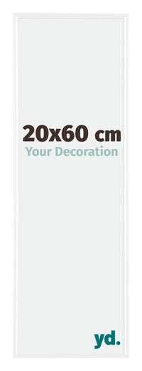 Evry Plastico Marco de Fotos 20x60cm Blanco muy brillante Parte delantera Tamano | Yourdecoration.es
