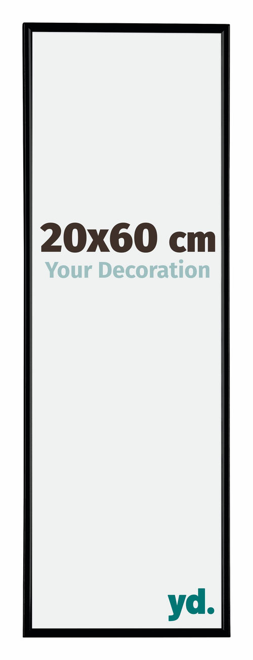 Evry Plastico Marco de Fotos 20x60cm Negro Mat Parte delantera Tamano | Yourdecoration.es