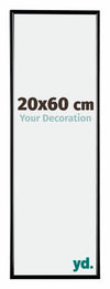 Evry Plastico Marco de Fotos 20x60cm Negro muy brillante Parte delantera Tamano | Yourdecoration.es