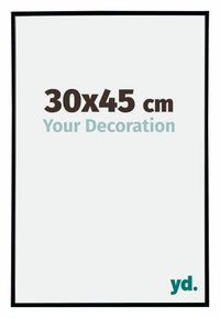 Evry Plastico Marco de Fotos 30x45cm Negro Mat Parte delantera Tamano | Yourdecoration.es
