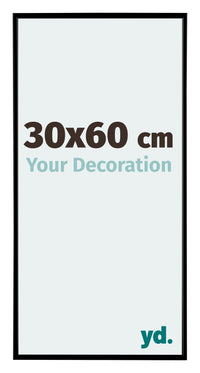 Evry Plastico Marco de Fotos 30x60cm Negro Mat Parte delantera Tamano | Yourdecoration.es