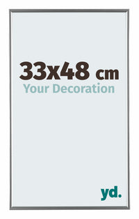 Evry Plástico Marco de Fotos 33x48cm Plateado Delantera Tamano | Yourdecoration.es