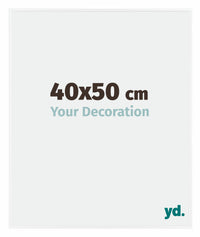 Evry Plastico Marco de Fotos 40x50cm Blanco muy brillante Parte delantera Tamano | Yourdecoration.es