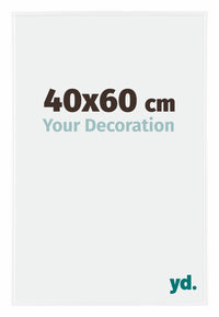 Evry Plastico Marco de Fotos 40x60cm Blanco muy brillante Parte delantera Tamano | Yourdecoration.es